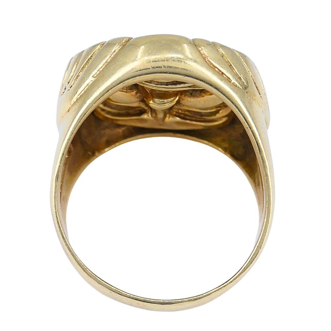 Anello Flip del Teatro Greco in oro 14k vintage in vendita 5