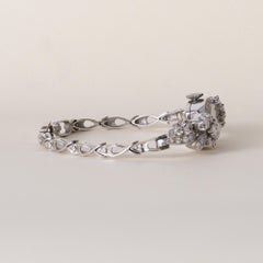 Vintage 14K Gold Hamilton 2 Carats Diamond Ladies Watch