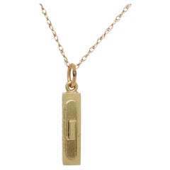 Vintage 14K Gold Harmonica Charm for a Bracelet