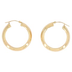Vintage 14k Gold Hoop Earrings Estate Jewelry