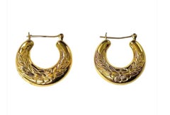 Vintage 14K Gold Hoop Earrings