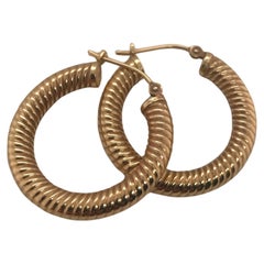 Vintage 14K Gold Hoop Earrings