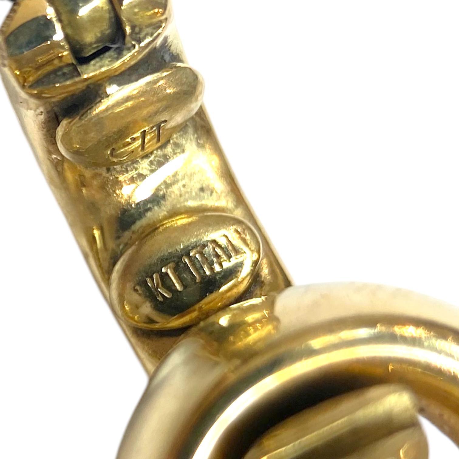 Vintage 14K Gold Italian Oval Links Bracelet 1