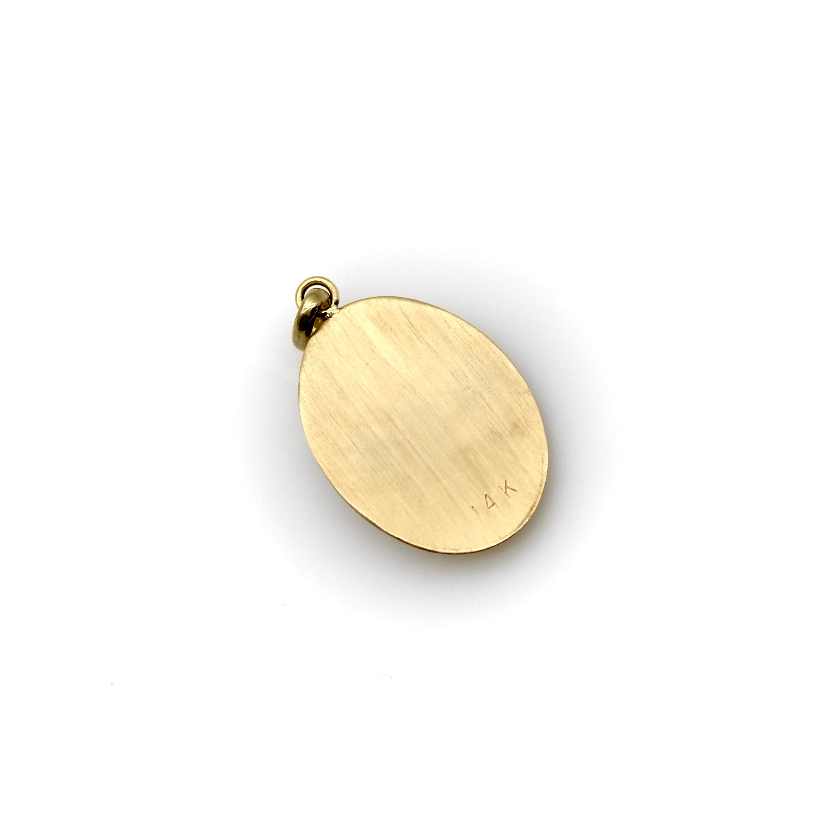 14 Karat Gold Julius Caesar Charm- oder Anhänger für Damen oder Herren im Angebot
