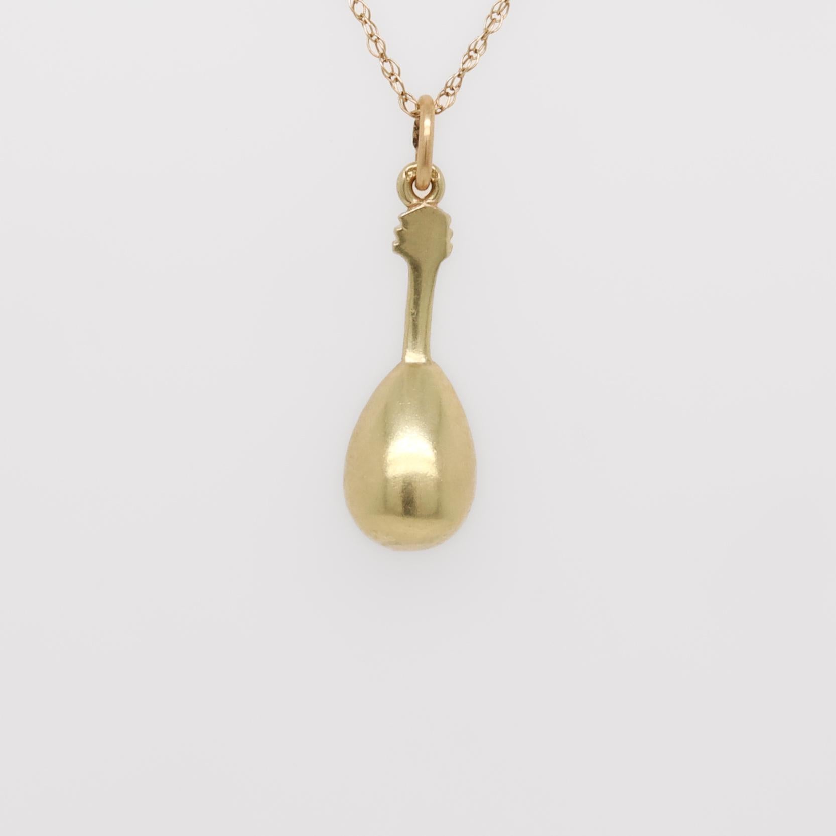 Breloque de mandoline vintage en or 14K pour un bracelet en vente 5