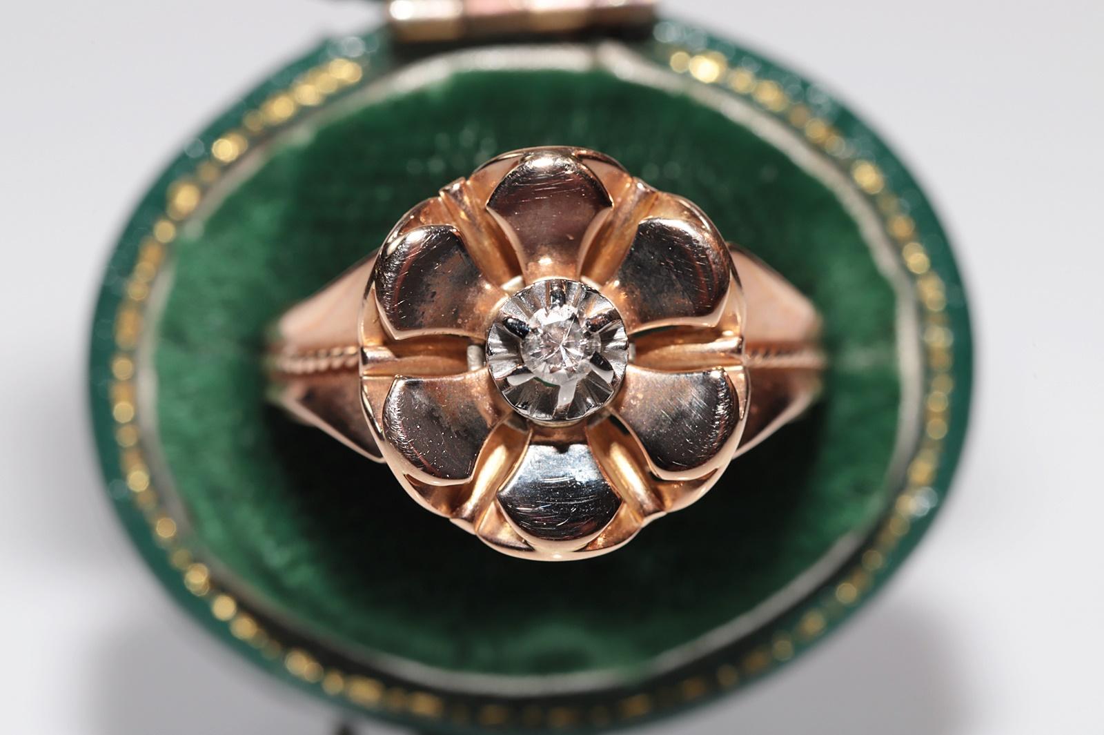 In sehr gutem Zustand.
Das Gesamtgewicht beträgt 4,7 Gramm.
Insgesamt ist Diamant 0,08 ct.
Der Diamant hat die Farbe G und die Reinheit V.
Ringgröße ist US 8.5
Wir können jede Größe herstellen.
Die Box ist nicht enthalten.
Bitte kontaktieren Sie uns