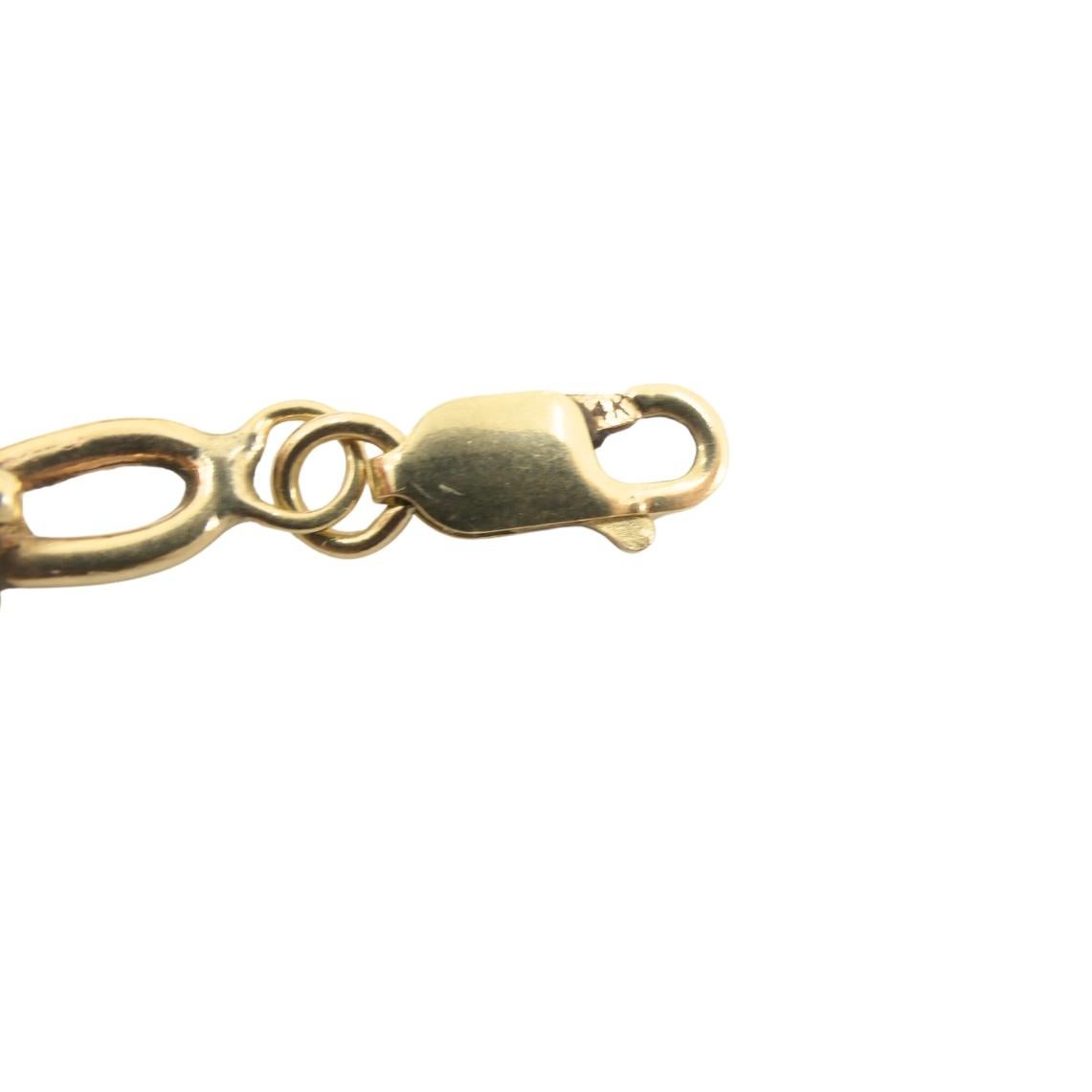 Vintage 14k Gold nautischen Kette Halskette Mariner Link Design im Angebot 3