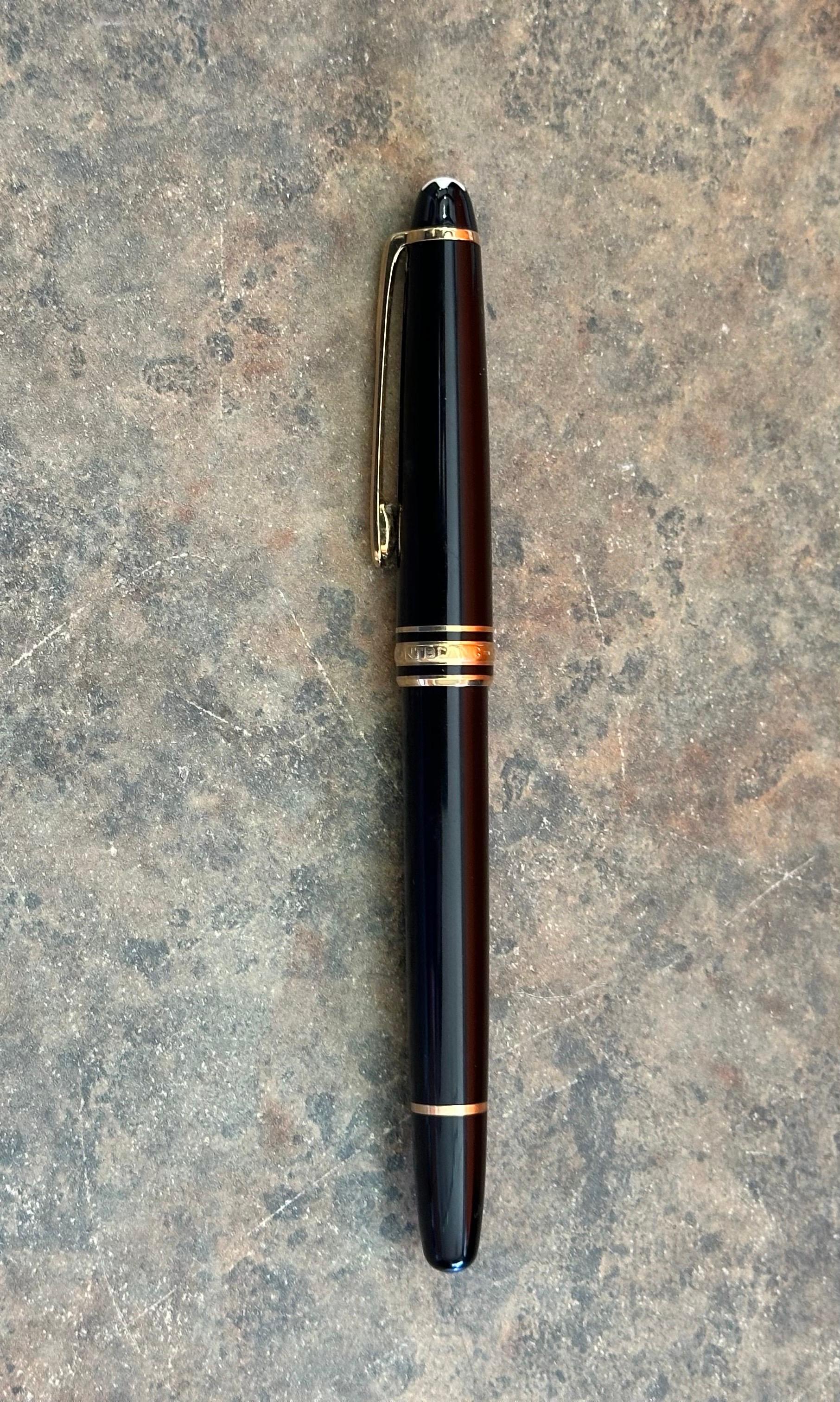 Plumín vintage de oro de 14 quilates Modelo #4810 Meisterstuck Pluma estilográfica con tinta de Montblanc en venta 7