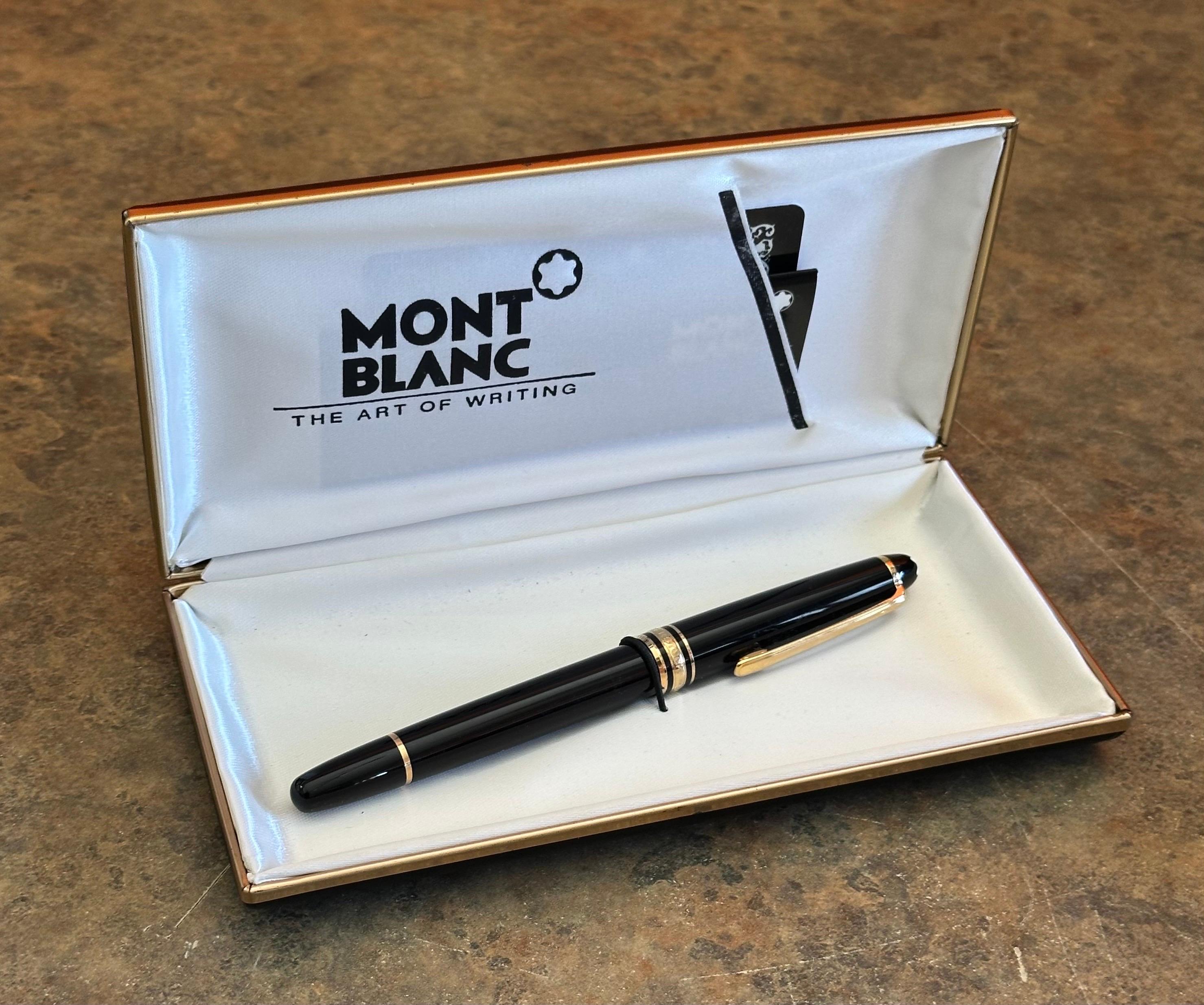 Plumín vintage de oro de 14 quilates Modelo #4810 Meisterstuck Pluma estilográfica con tinta de Montblanc en venta 10
