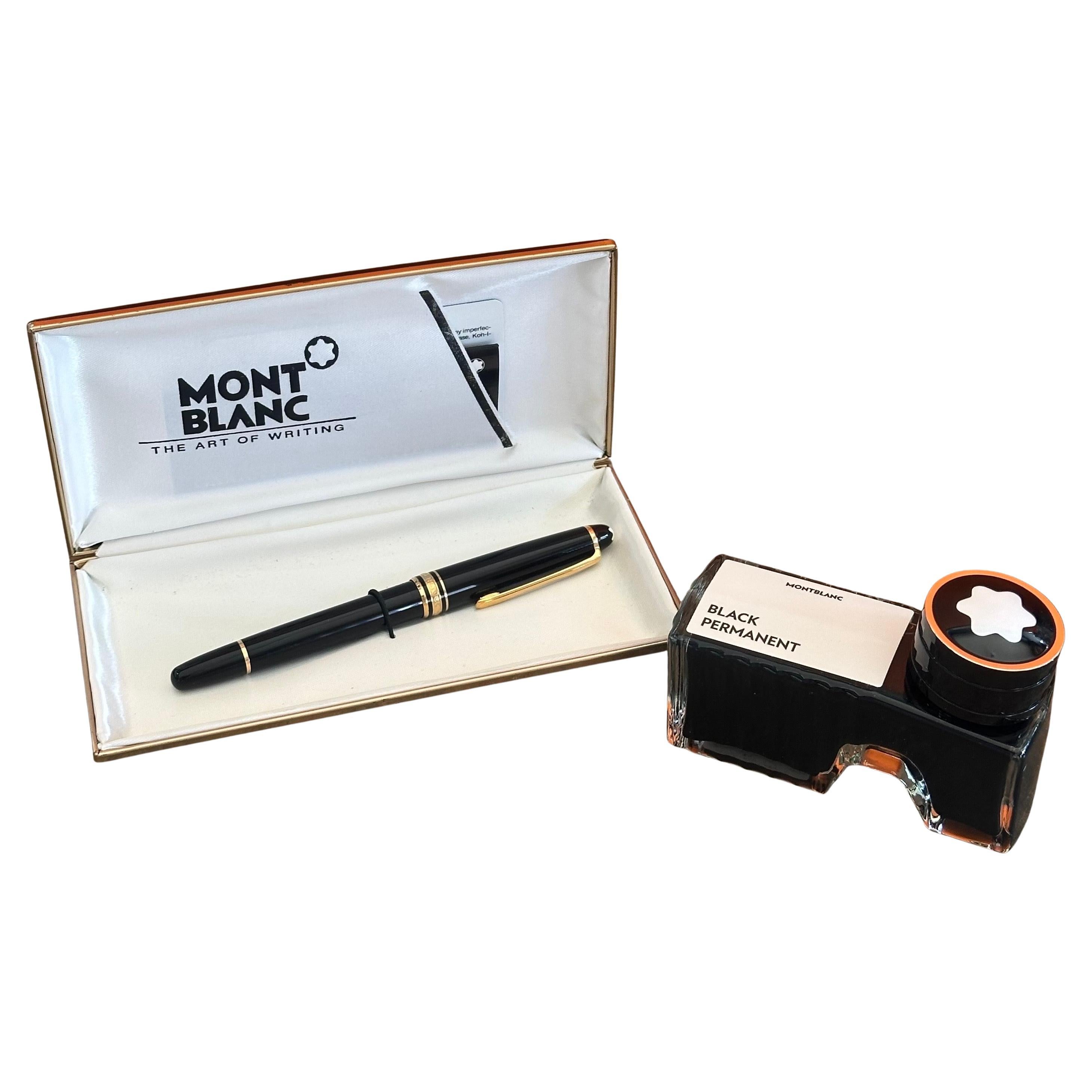 Plumín vintage de oro de 14 quilates Modelo #4810 Meisterstuck Pluma estilográfica con tinta de Montblanc en venta 11