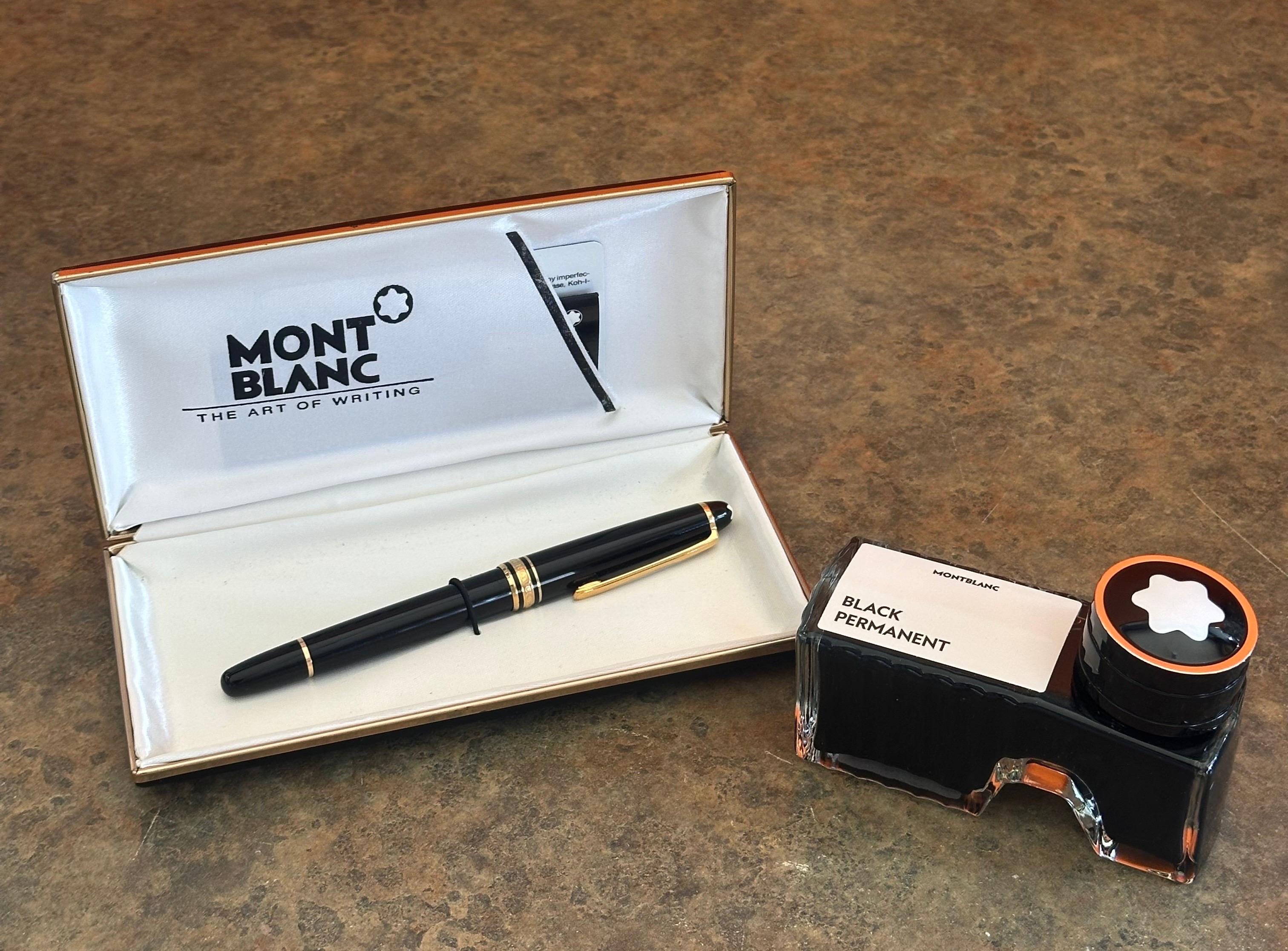 Plumín vintage de oro de 14 quilates Modelo #4810 Meisterstuck Pluma estilográfica con tinta de Montblanc Oro en venta