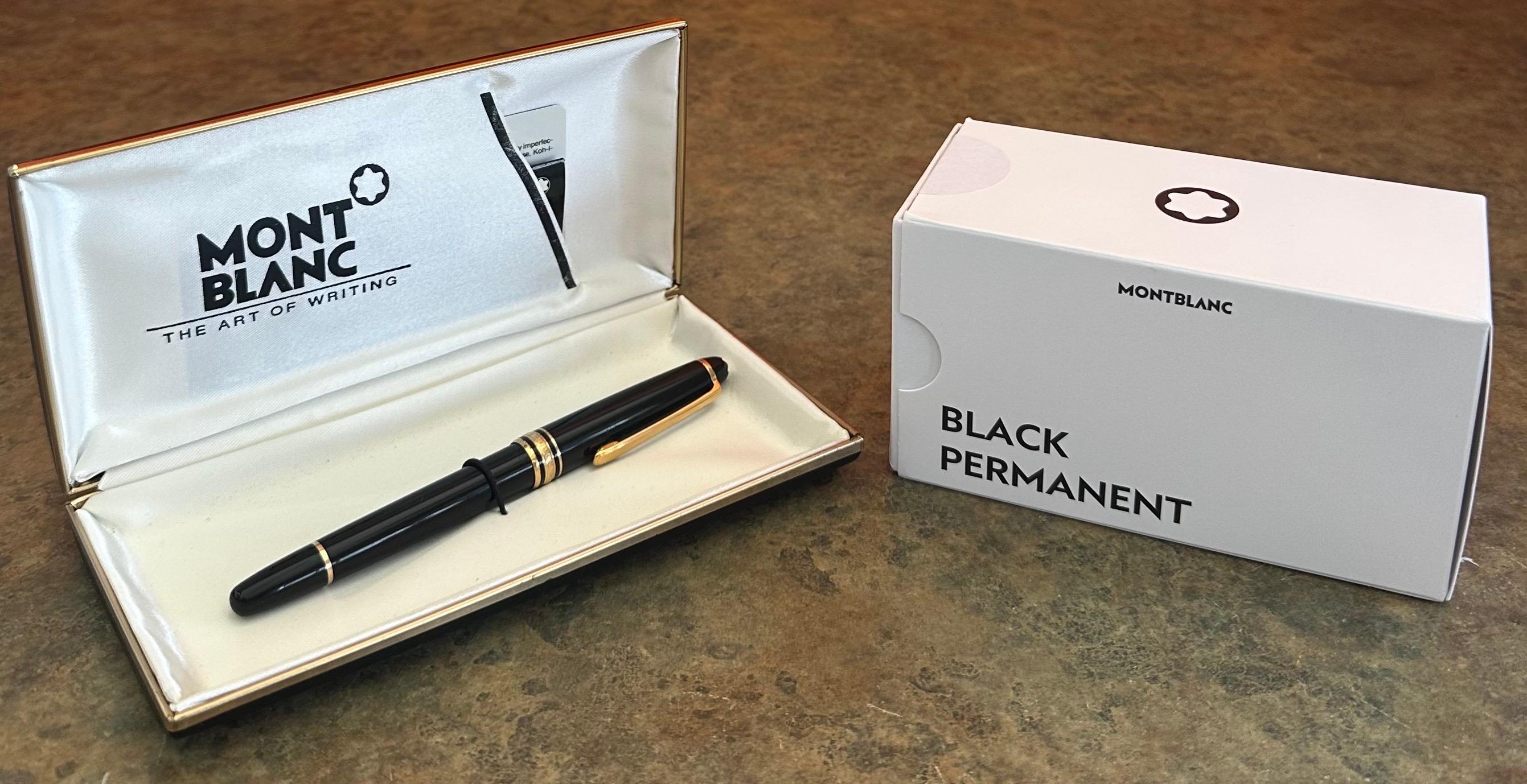 Plumín vintage de oro de 14 quilates Modelo #4810 Meisterstuck Pluma estilográfica con tinta de Montblanc en venta 1