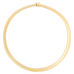 Vintage 14k Gold Omega Necklace