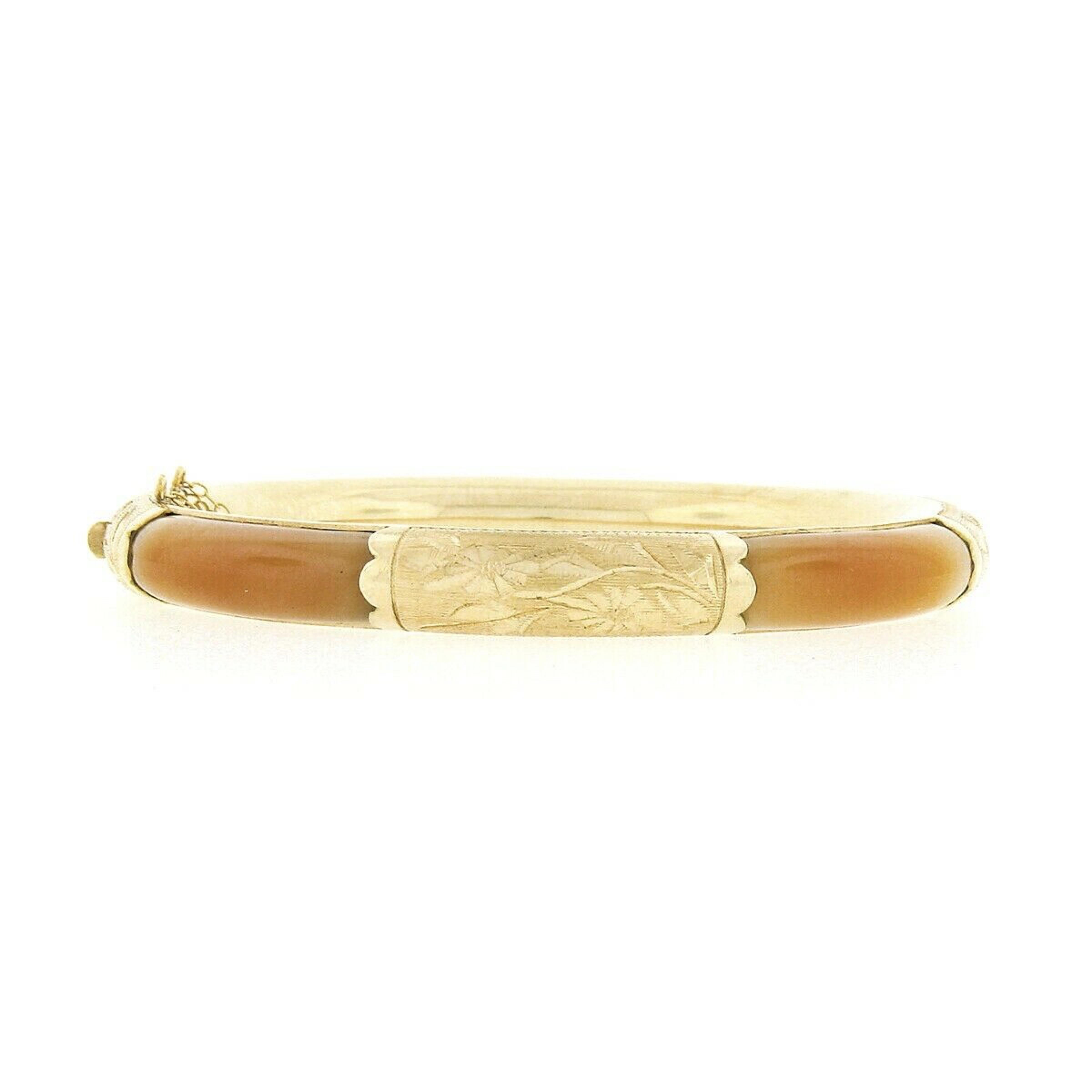 vintage 14k gold bangle bracelets