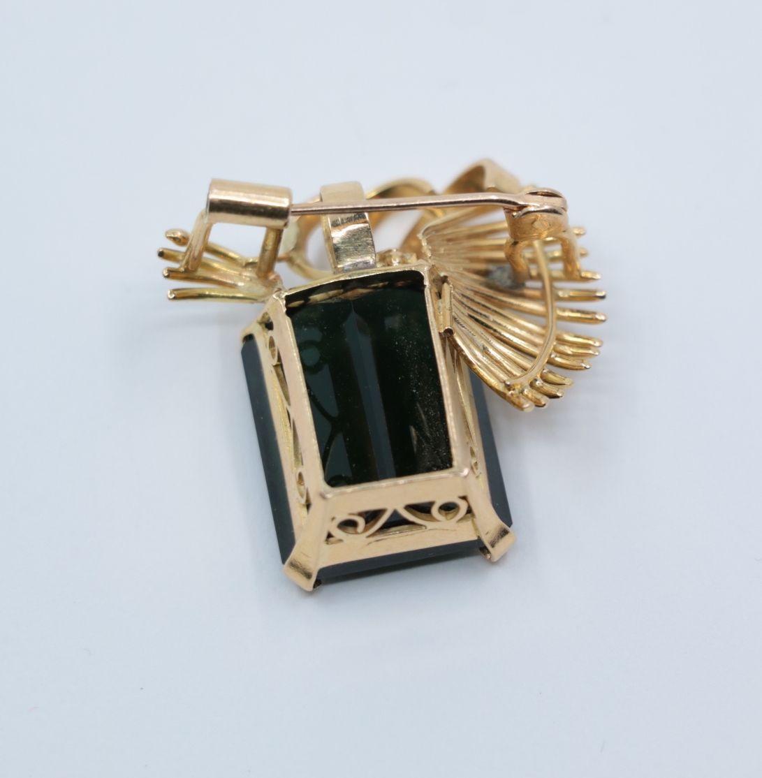Vintage 14K Gold Pendant Brooch 6