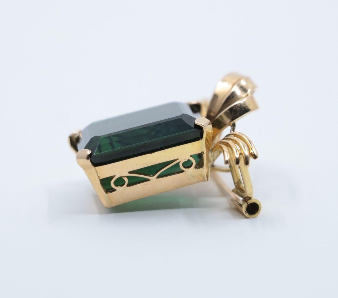 Vintage 14K Gold Pendant Brooch 1
