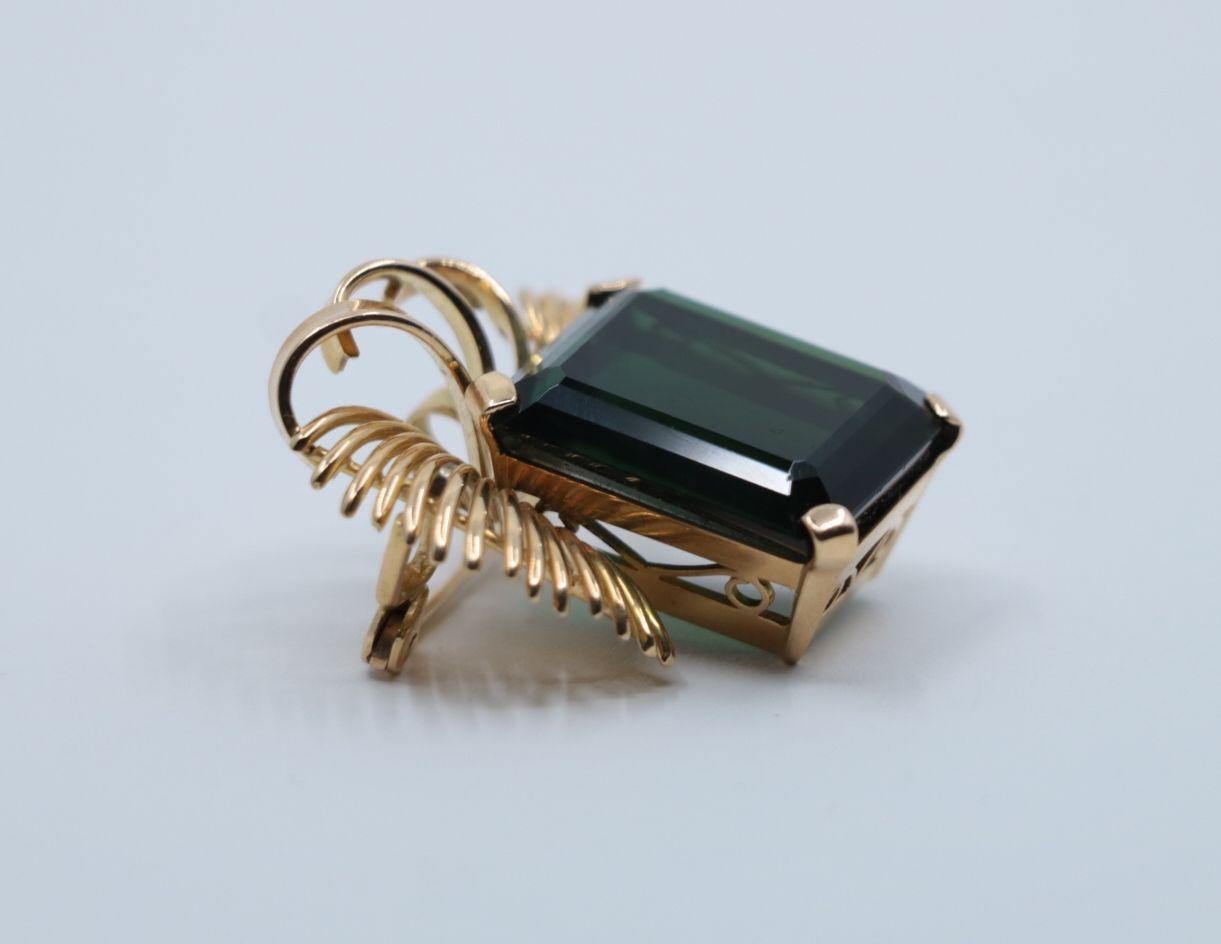 Vintage 14K Gold Pendant Brooch 3