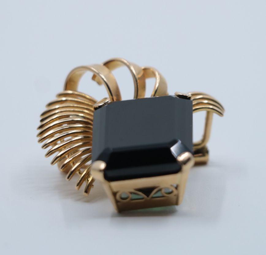 Vintage 14K Gold Pendant Brooch 4
