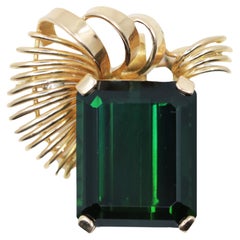 Vintage 14K Gold Pendant Brooch