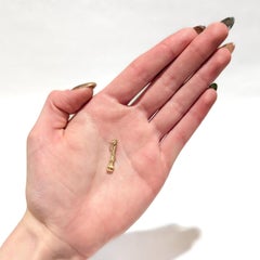 Vintage 14K Gold Rohrzange Charme für ein Armband