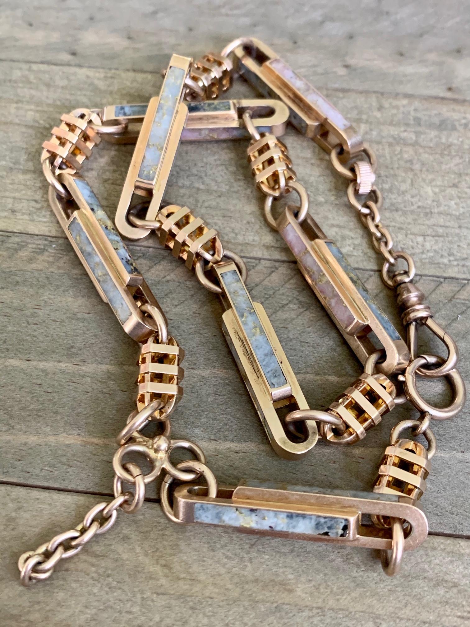 antique gold watch chain