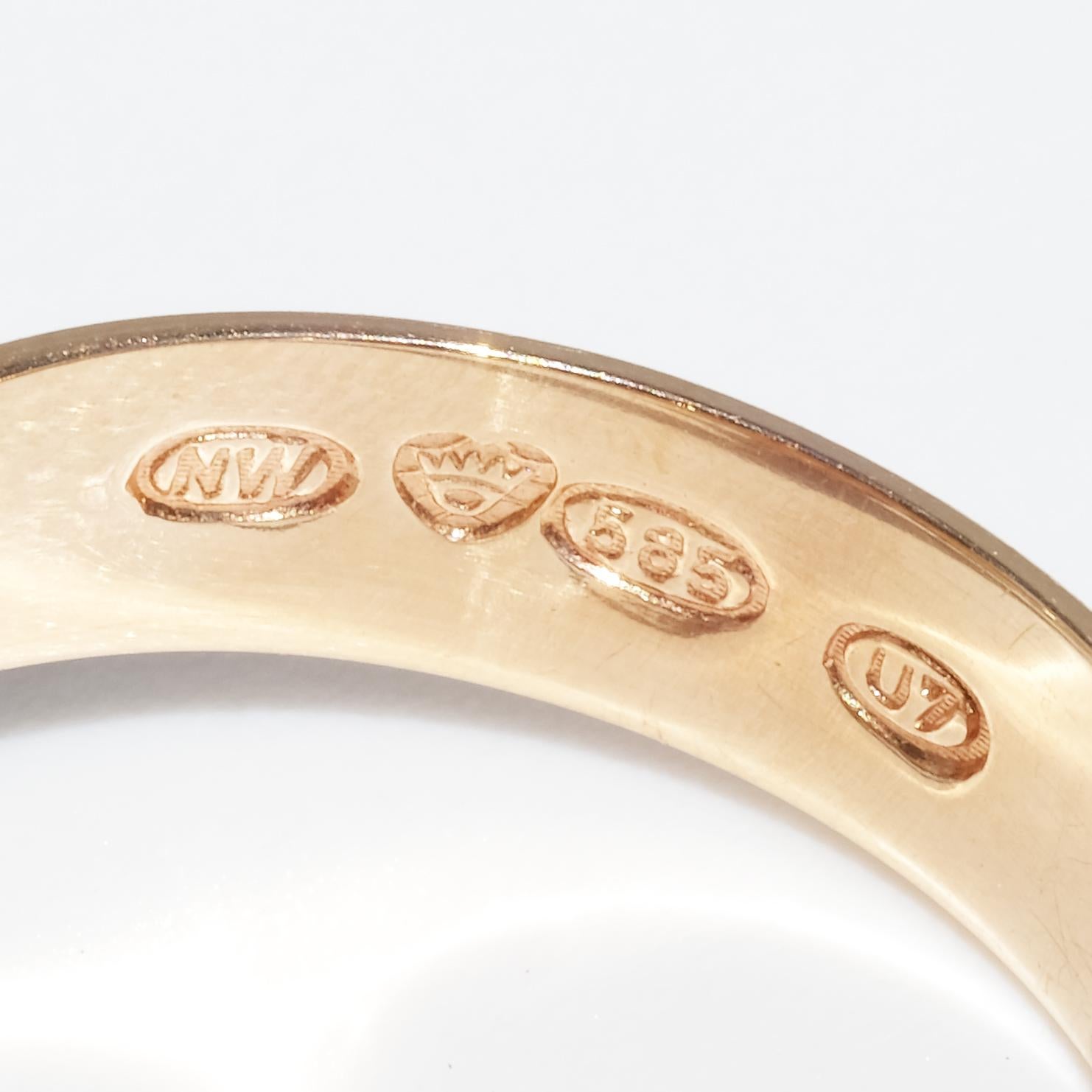 Vintage-Ring aus 14 Karat Gold von Liisa Vitali, hergestellt 1973 4