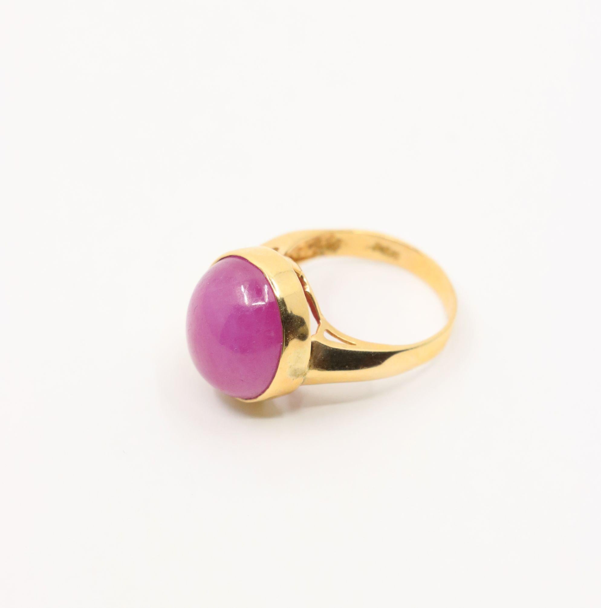 Vintage 14K Gold Ruby Ring For Sale 5