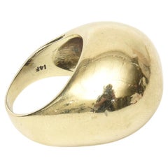 Vintage 14K Gold Sculptural Dome Ring