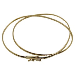 Collier vintage en or 14K à segments