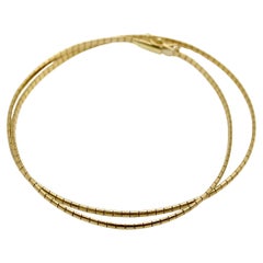 Collana con collare a segmenti in oro 14K vintage