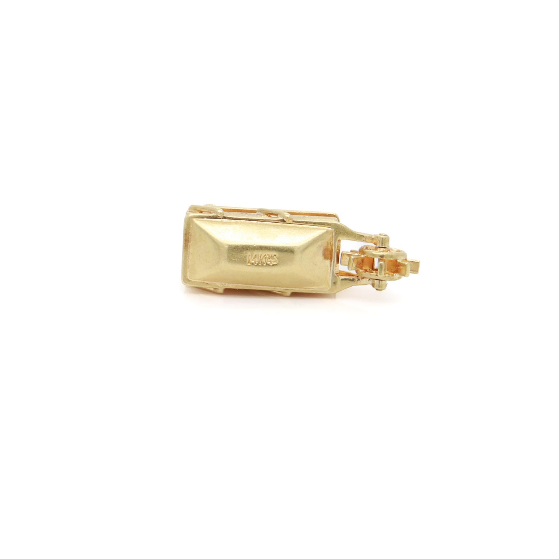 Vintage 14K Gold Steamboat with Paddlewheel Charm for a Charm Bracelet For Sale 2