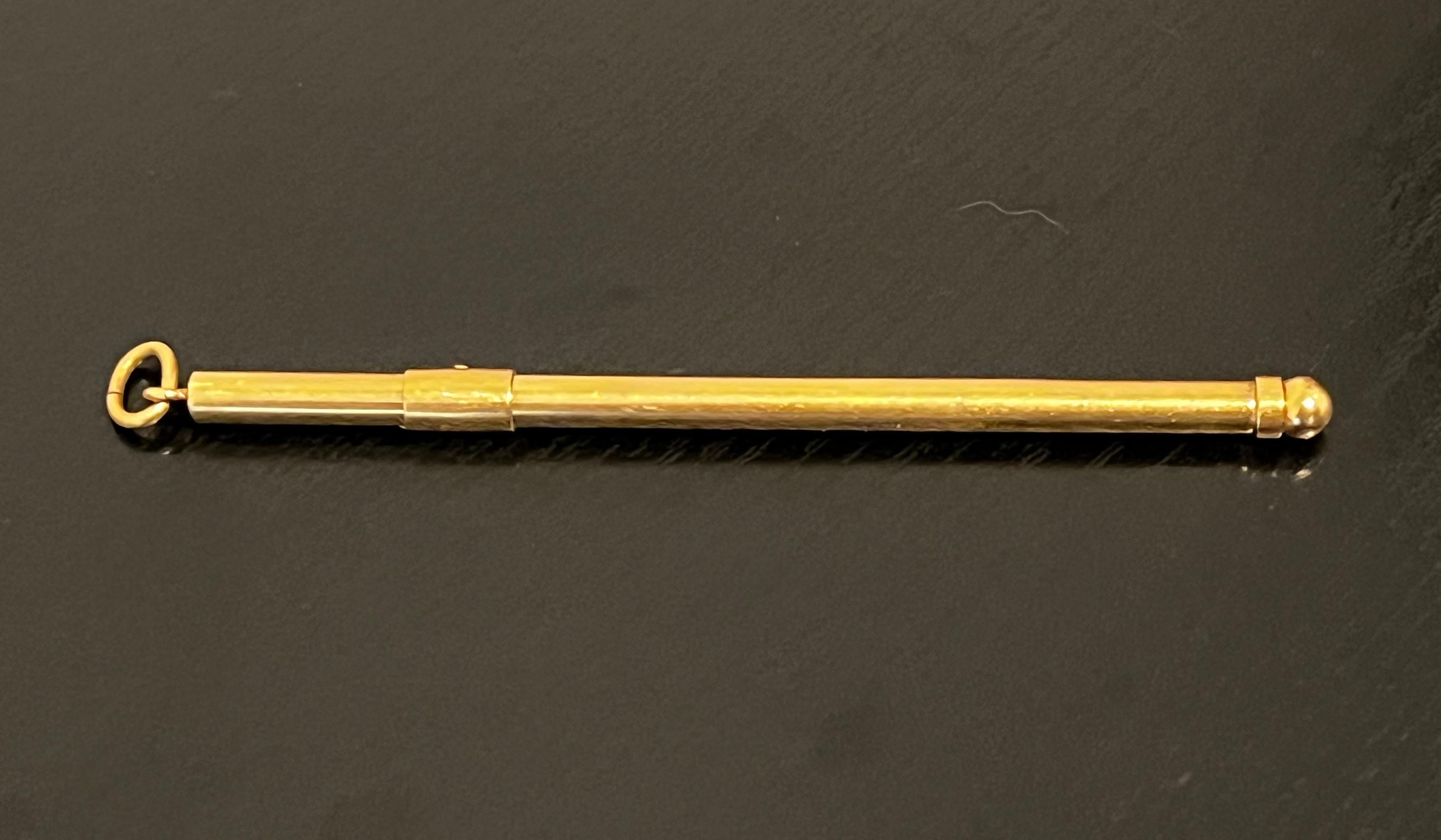 Swizzle Stick vintage de oro de 14 quilates en venta 4