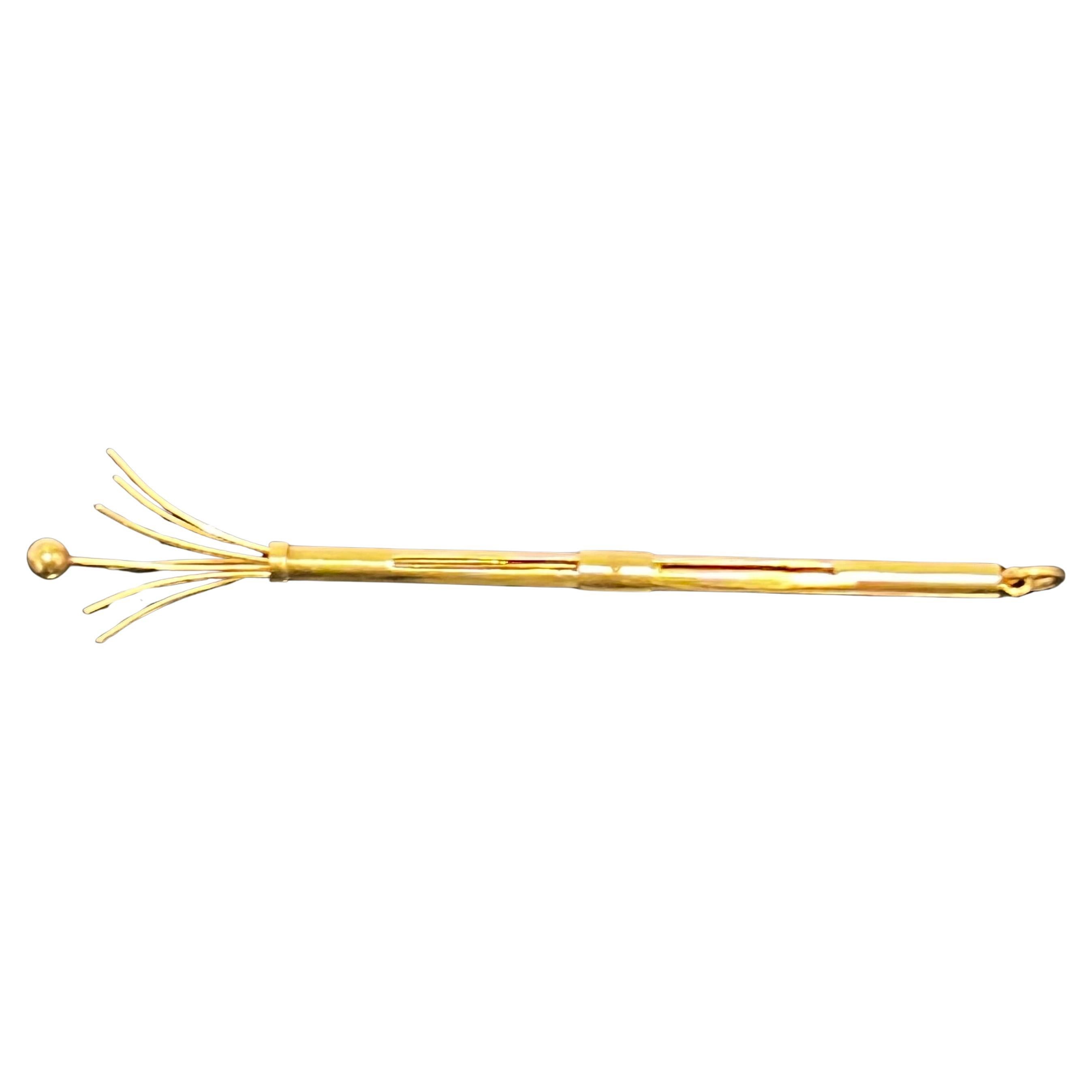 Vintage 14k Gold Swizzle Stick