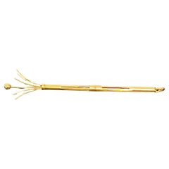 Bâton de dégustation vintage en or 14k