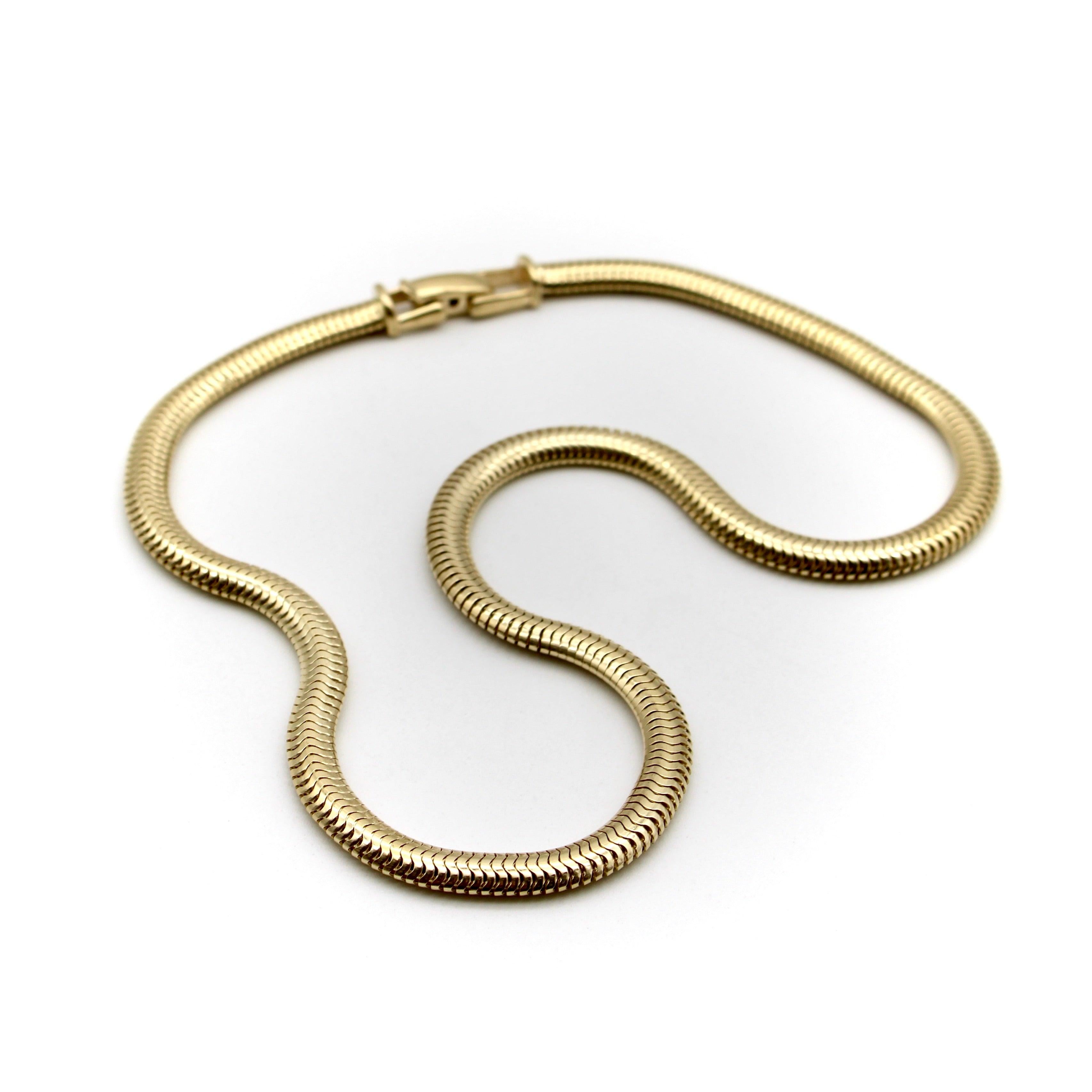 thick gold snake chain