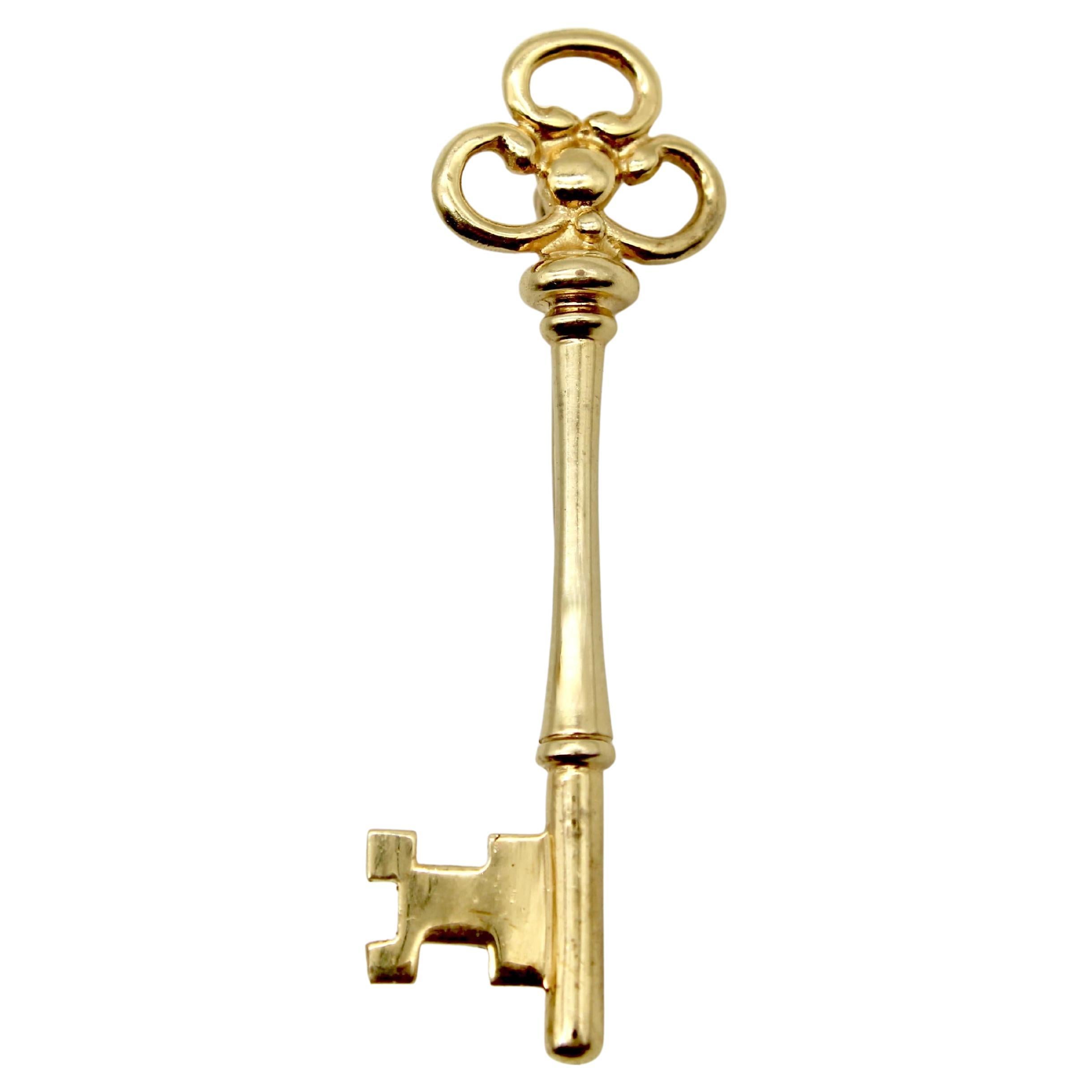 Vintage 14K Gold Tiffany 
Co. Key Brooch