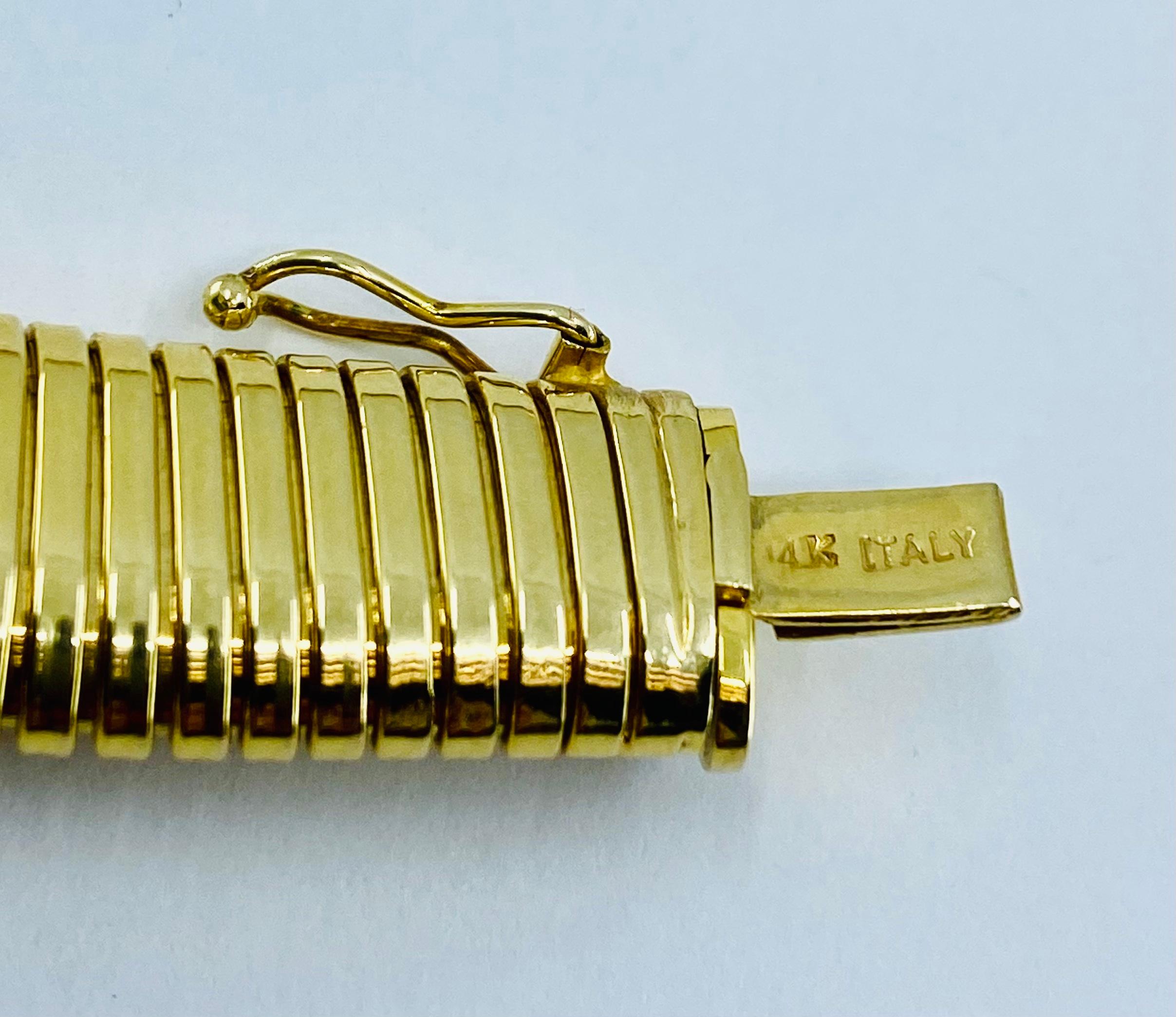 Vintage 14k Gold Tubogas Necklace 2