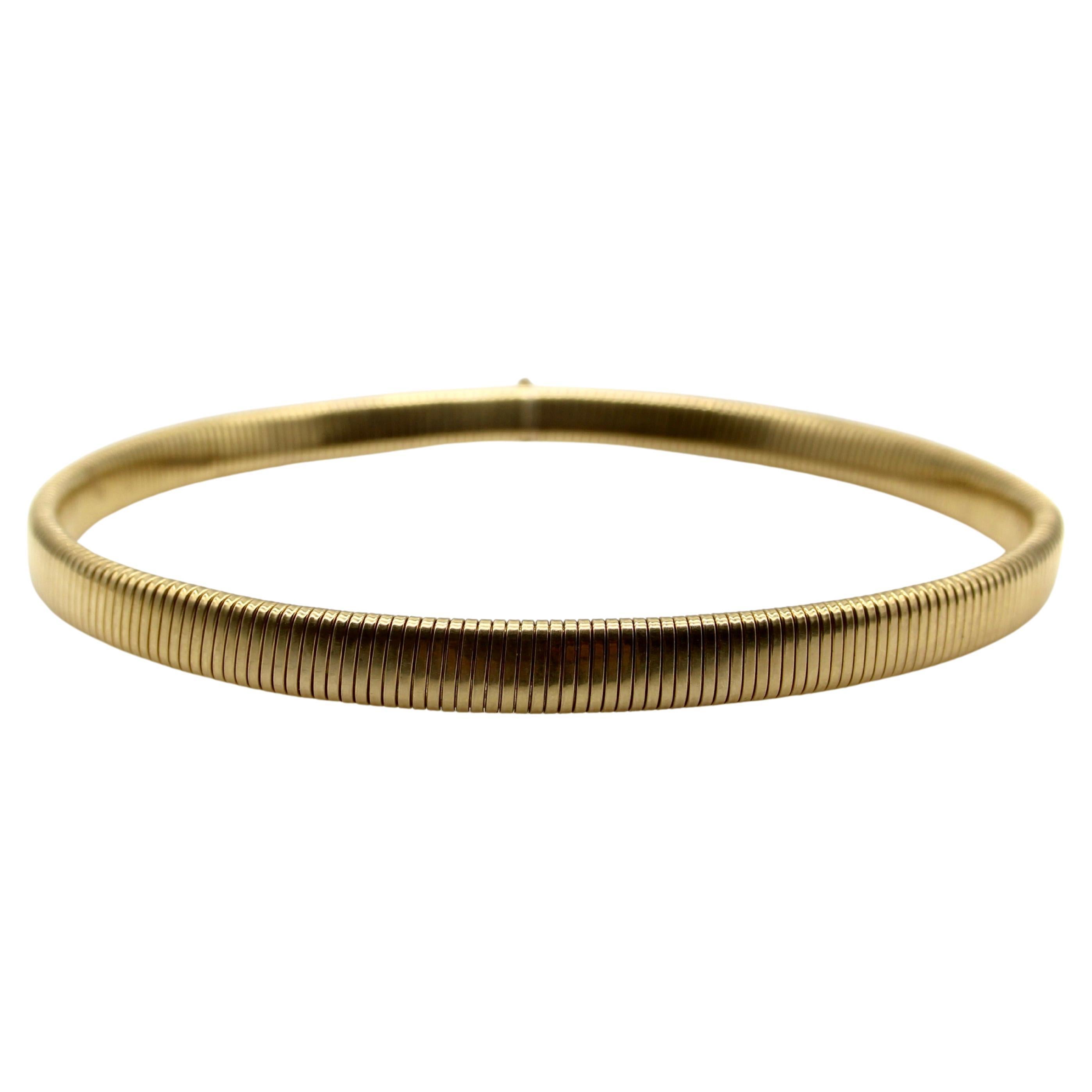 Vintage 14K Gold Tubogas Necklace or Bracelet  For Sale