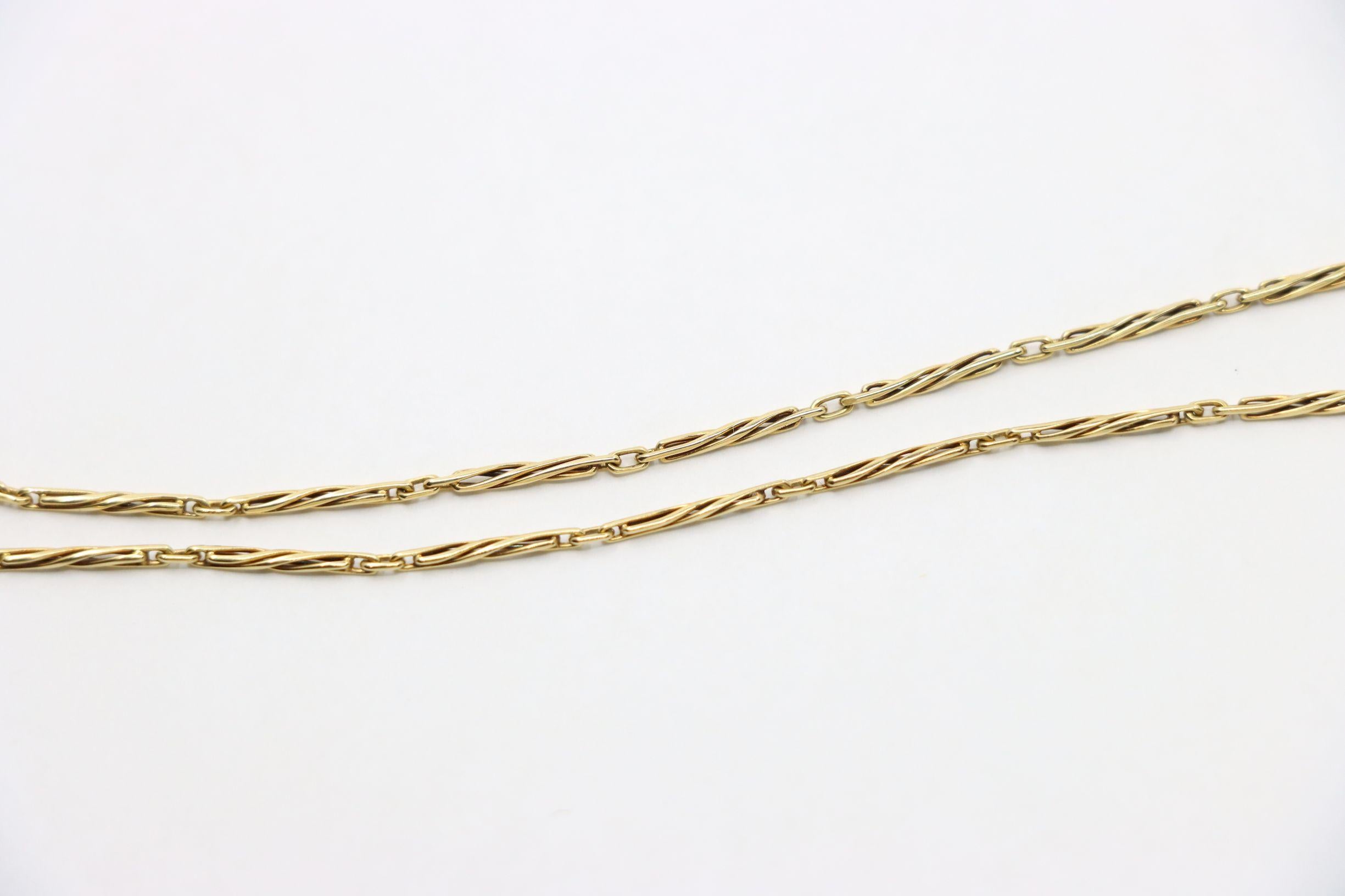 Vintage 14K Gold Twist Kette Halskette im Angebot 6