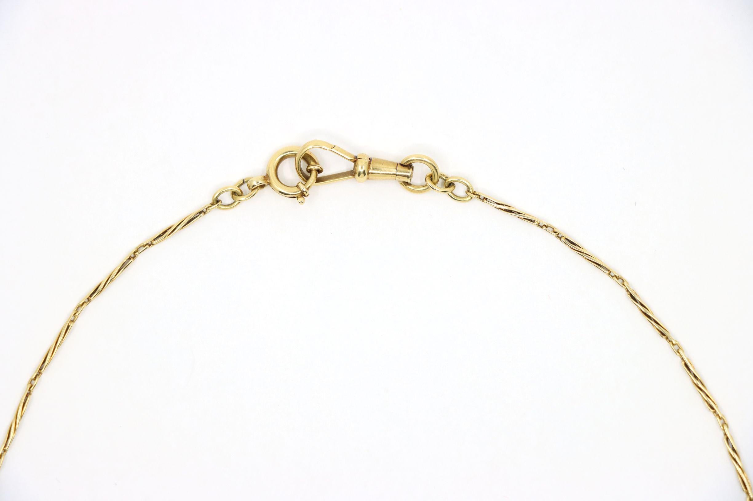 Vintage 14K Gold Twist Kette Halskette im Zustand „Gut“ im Angebot in Flushing, NY