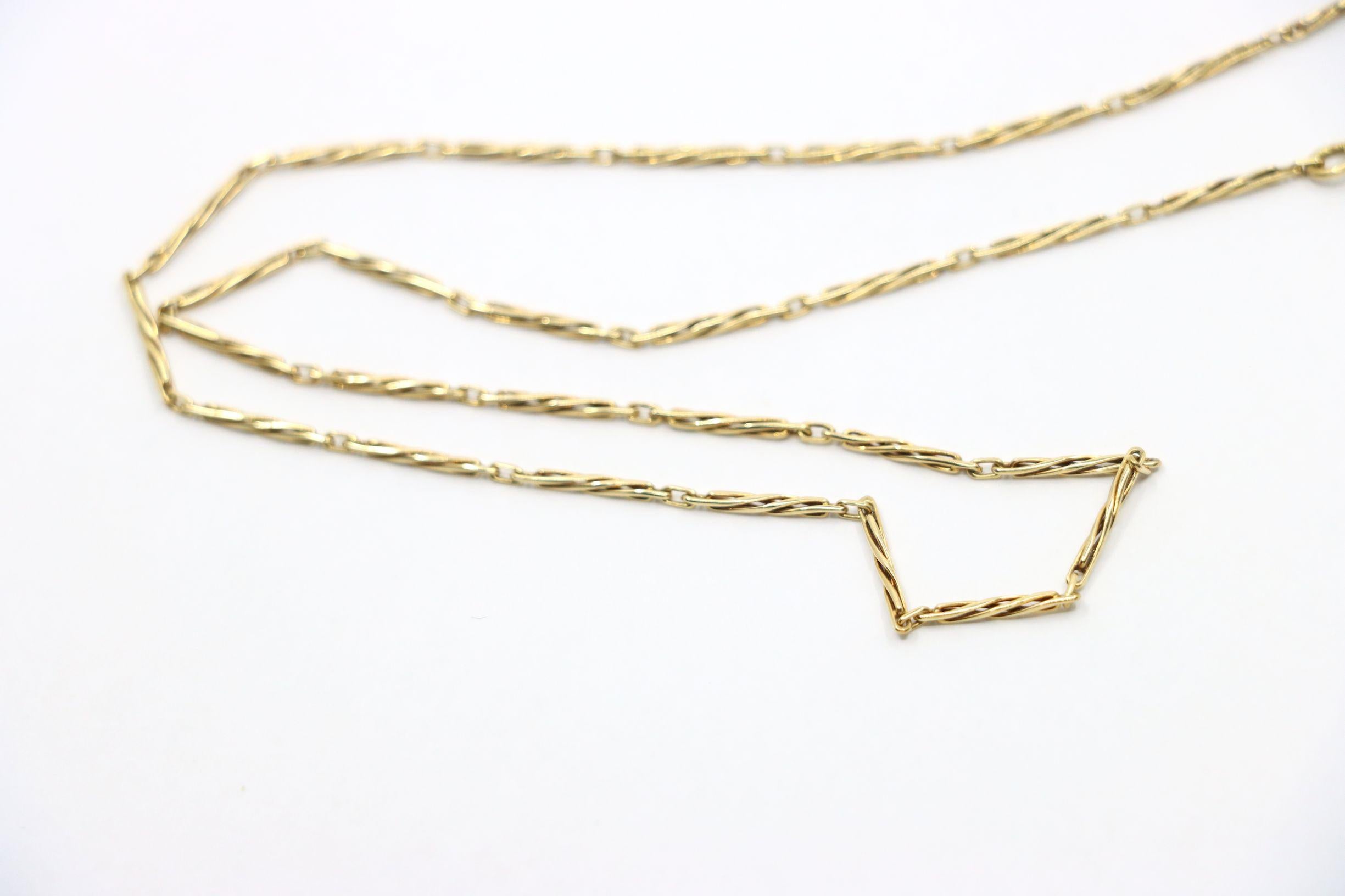 Vintage 14K Gold Twist Kette Halskette im Angebot 5
