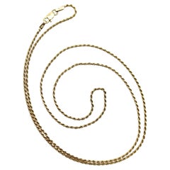 Vintage 14k Gold UnoAErre Dainty Rope Chain