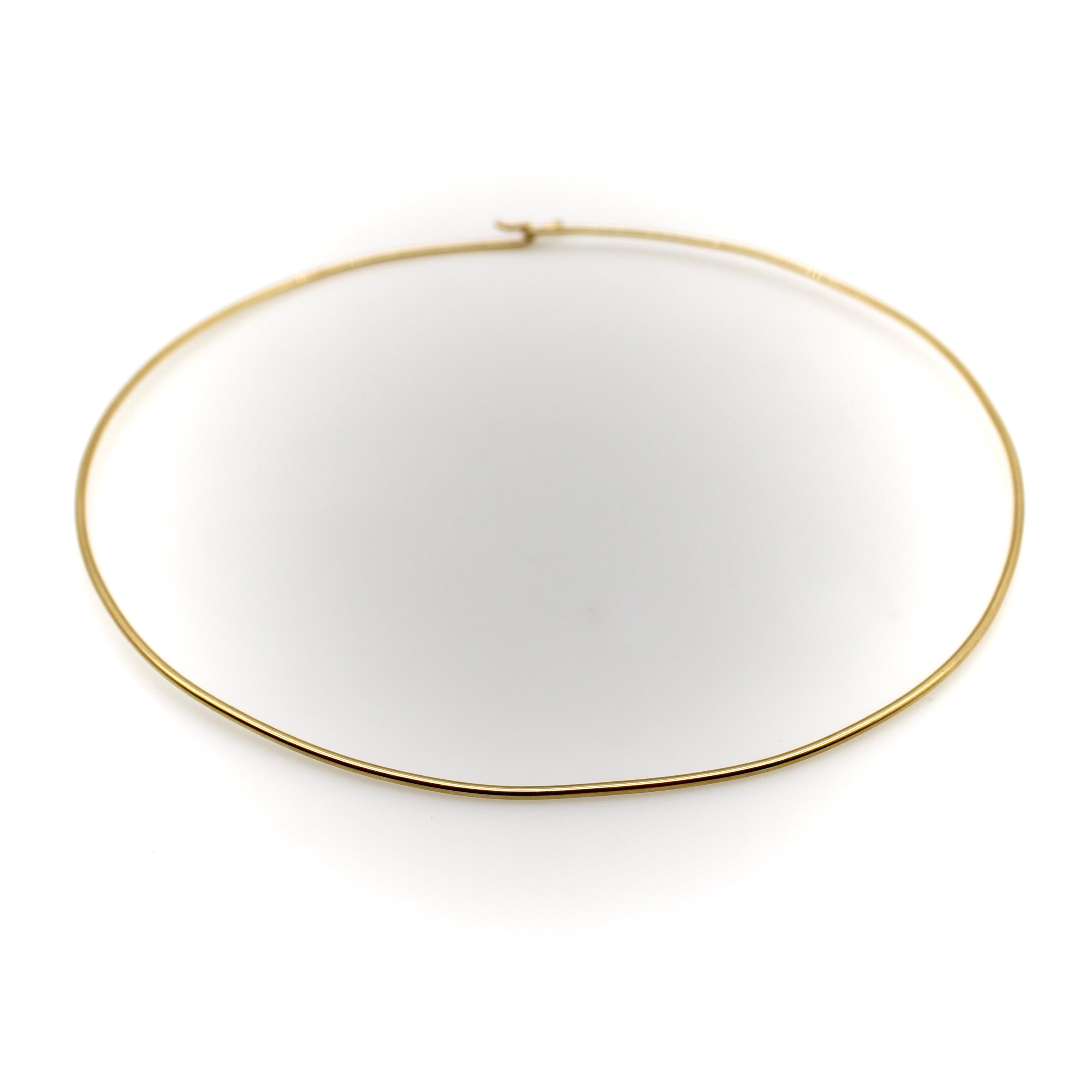 Modern Vintage 14K Gold Wire Choker