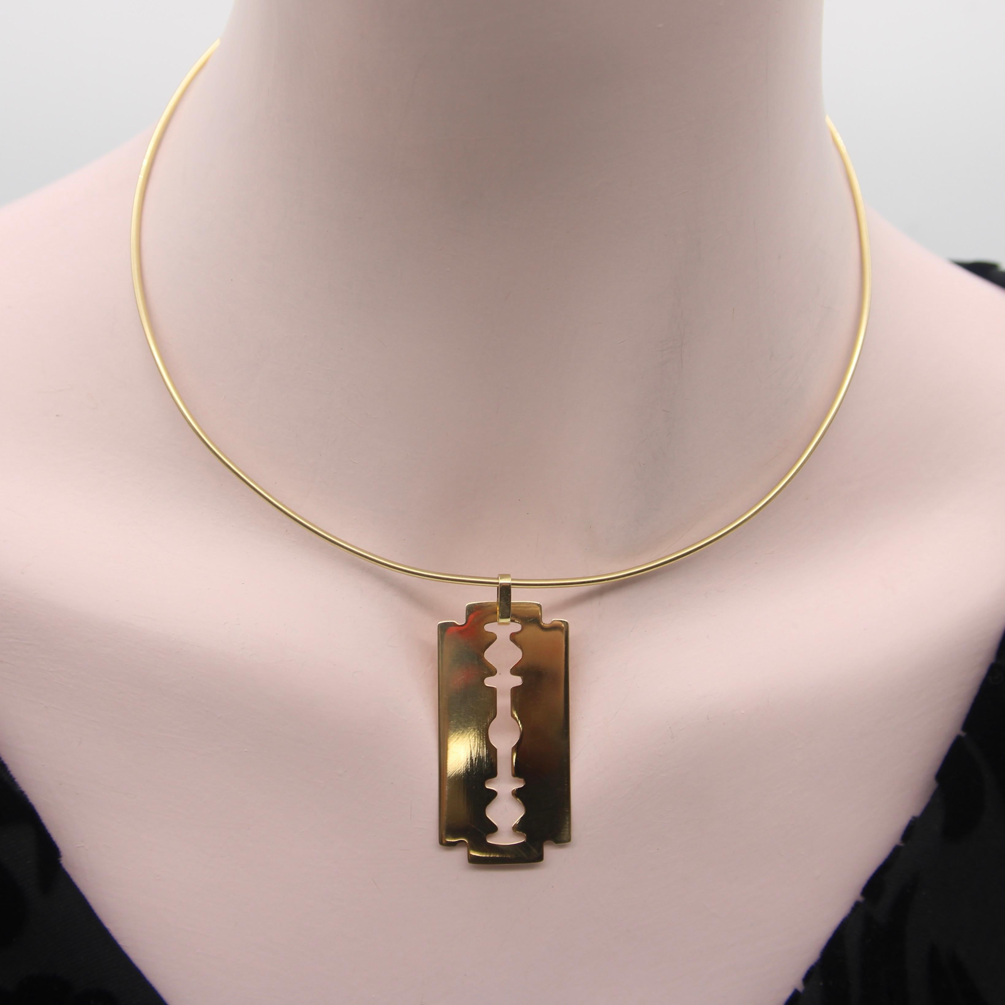Vintage 14K Gold Wire Choker 3