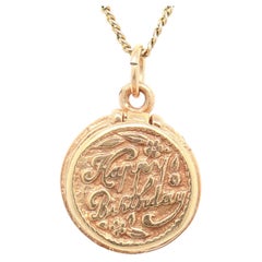 Vintage 14K 'Happy Birthday' Birthday Cake Charm for a Bracelet