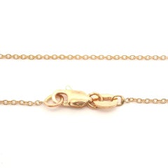 Vintage 14k Rosy Yellow Gold Heart Cut Amethyst Pendant on 18" Cable Necklace
