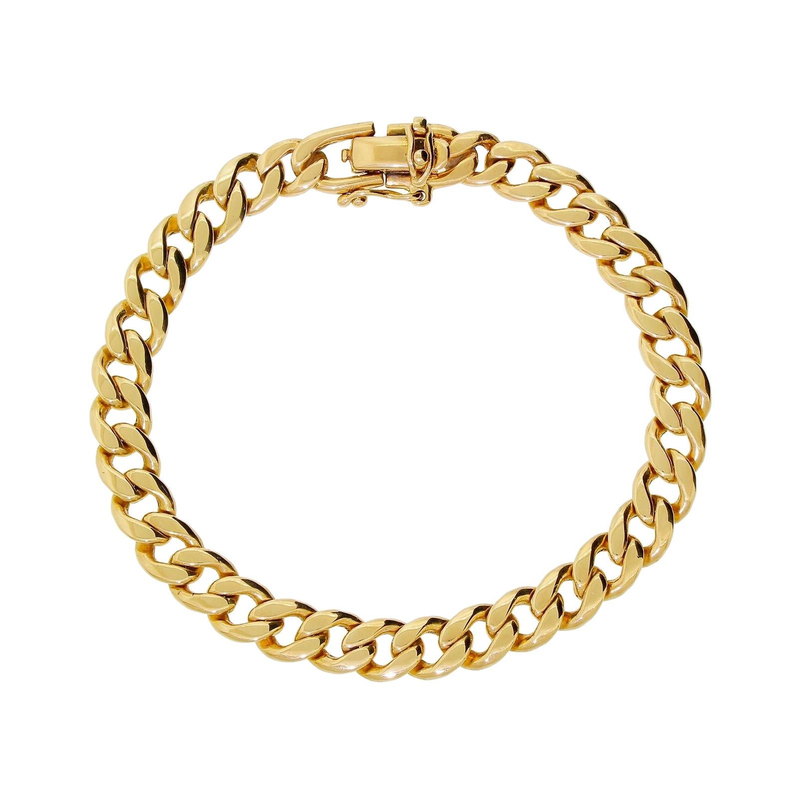 Vintage 14k Solid Gold High Quality Men's Miami Cuban Link Bracelet 8 in  30.5gr For Sale at 1stDibs | solid gold miami cuban link bracelet, mens  solid gold cuban link bracelet, quality