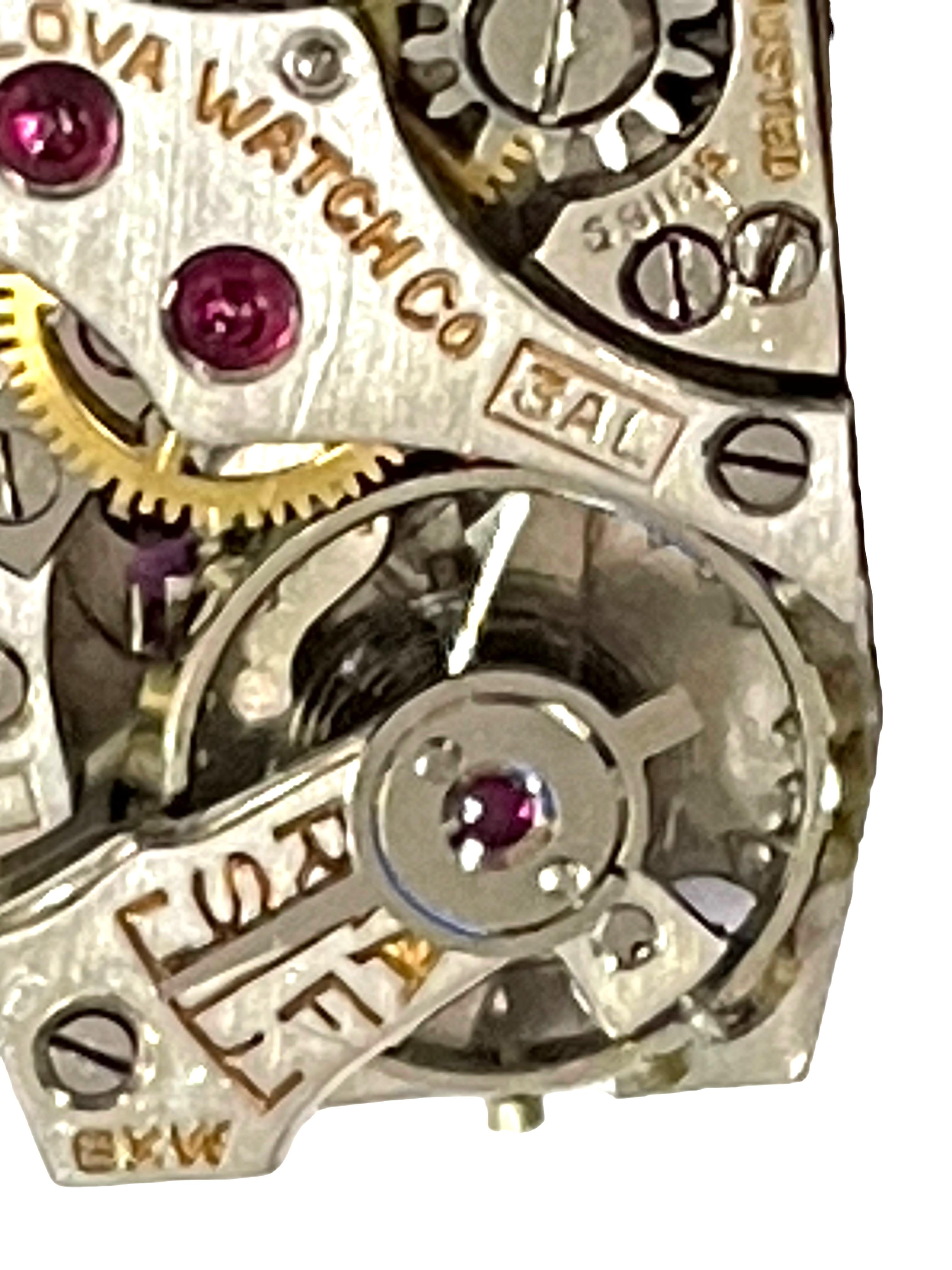 Vintage 14k Solid Gold Ladies Bulova 24 Diamond Watch Working 6