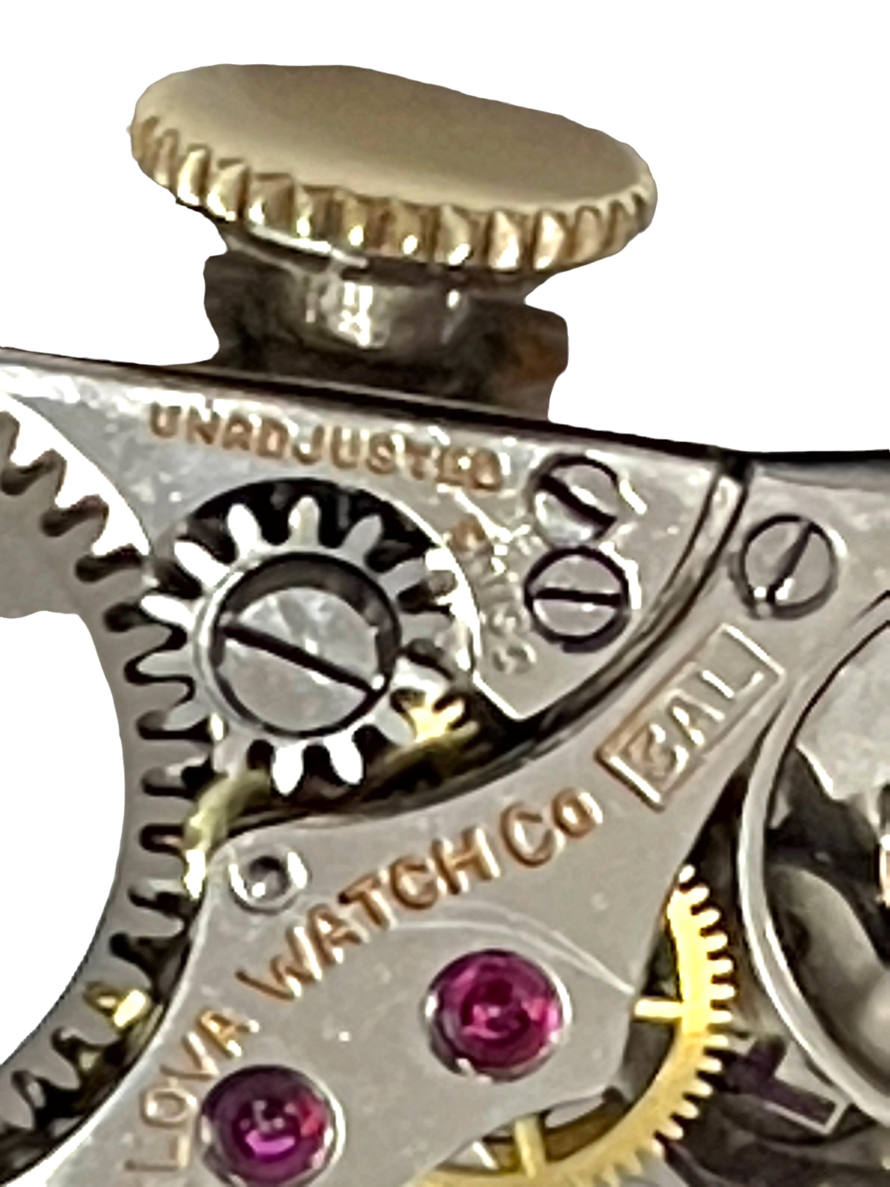 Bulova 14k Massivgold Damen Bulova 24  Diamantene Uhr Arbeiten 11