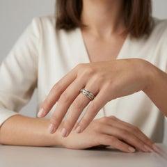 Vintage 14k Two Tone Gold Diamond Milgrain Ring